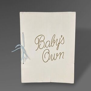 Baby's Own Memory Book 1950s MCM Unused Record Album Nursery Ephemera